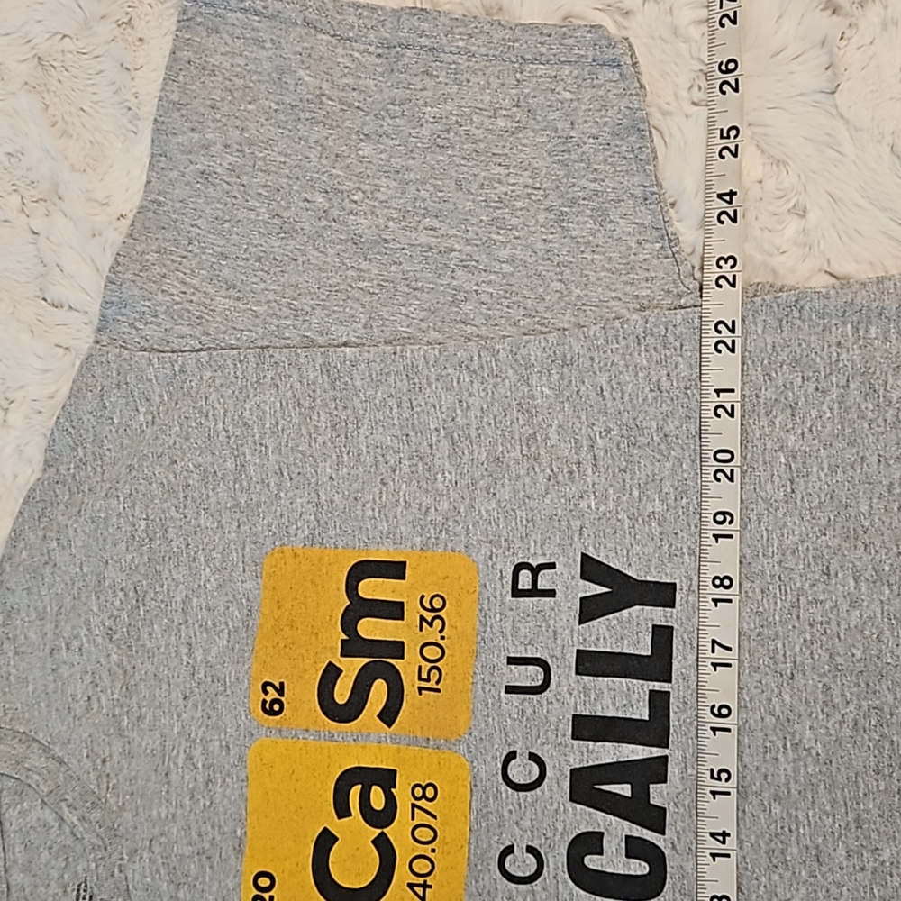'Sarcasm may occur periodically' graphic print tee XL and 2XL short sleeve gray - Picture 4 of 6